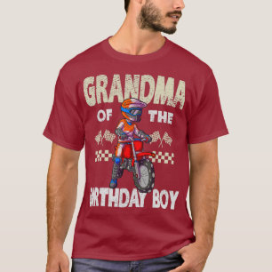 Motocross MX Grandma Birthday Boy MX Family Dirt T-Shirt