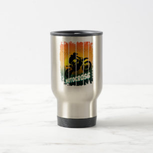 Motocross nature riding motorcycle sports rider travel mug