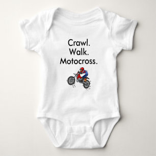 Motocross Newborn Gift, Dirt Bike Baby Bodysuit