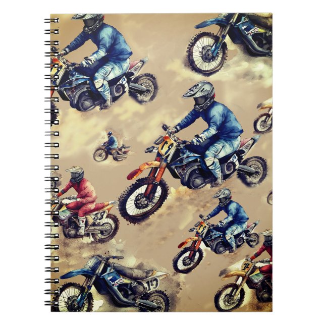 Motocross off-road art  notebook (Front)