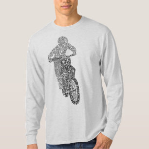 Motocross Off Road Trial Bike Word Art T-Shirt