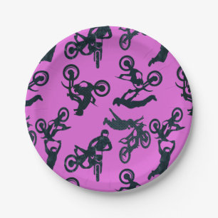 Motocross Paper Plate