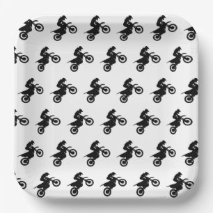 Motocross Paper Plates, Dirt Bike Party Plate