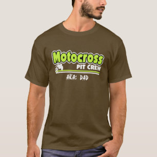 Motocross Pit Crew Dad T-Shirt