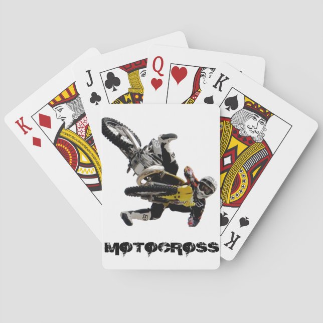 Motocross Playing card, Copyright Karen J Williams Playing Cards (Back)