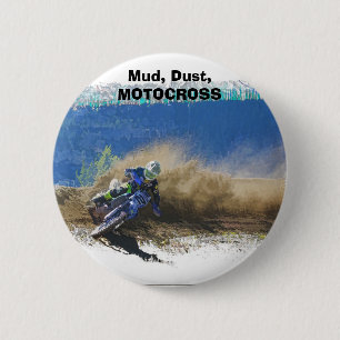 Motocross Racer Artwork Gifts 6 Cm Round Badge