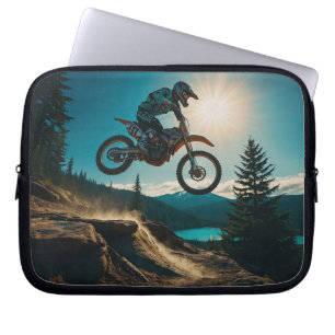 Motocross Racer at Spirit Lake Laptop Sleeve