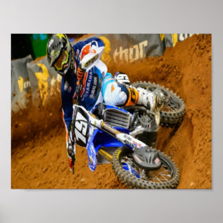 Motocross Racing Poster