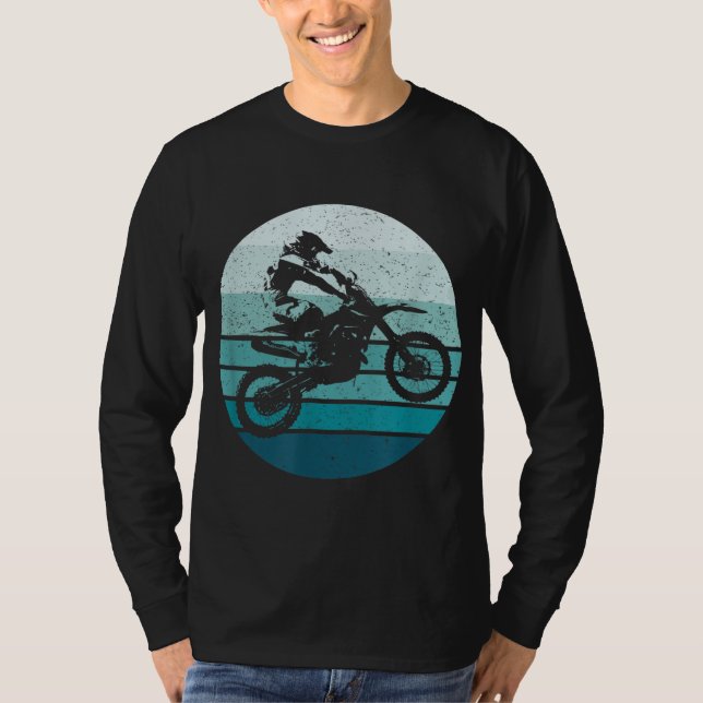 Motocross Retro Vintage Dirt Bike T-Shirt (Front)
