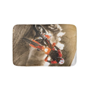 Motocross Rider Bath Mat