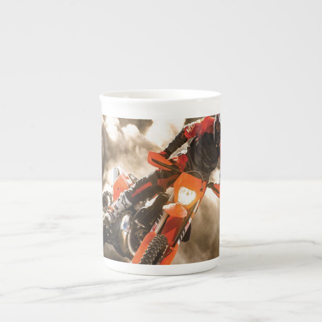 Motocross Rider Bone China Mug (Front)