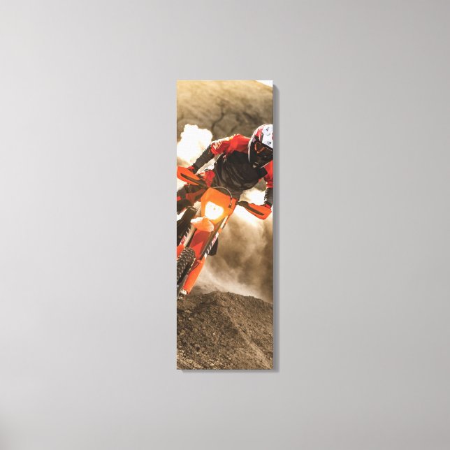 Motocross Rider Canvas Print (Front)