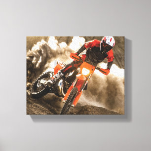 Motocross Rider Canvas Print