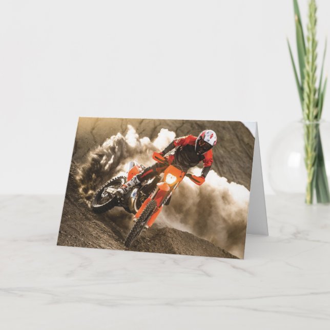 Motocross Rider Card (Front)