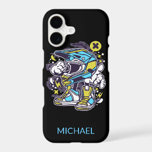 Motocross Rider Helmet Personalised Name Sport