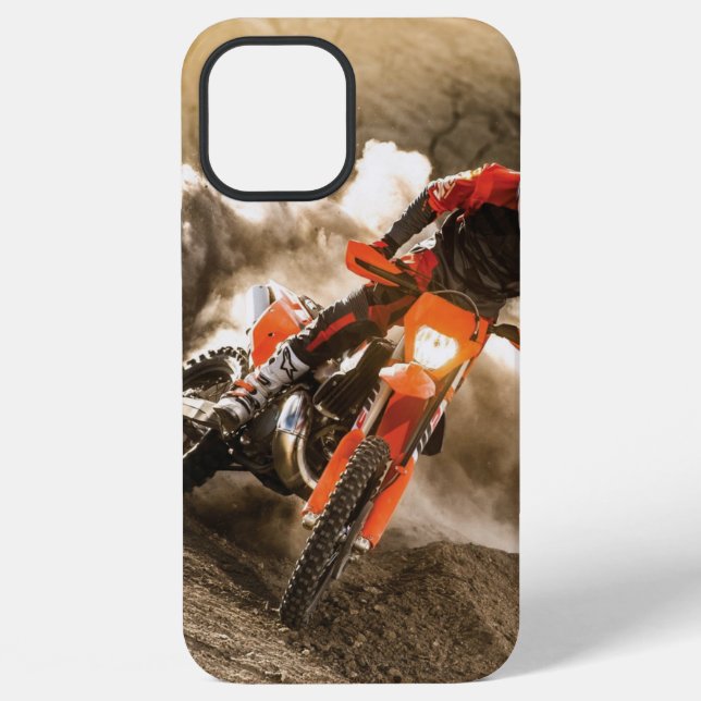 Motocross Rider iPhone Case (Back)