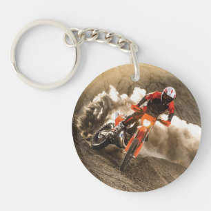 Motocross Rider Key Ring