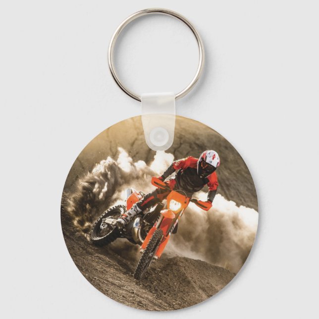 Motocross Rider Key Ring (Front)