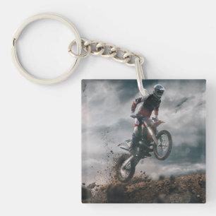 Motocross Rider Key Ring