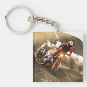 Motocross Rider Key Ring
