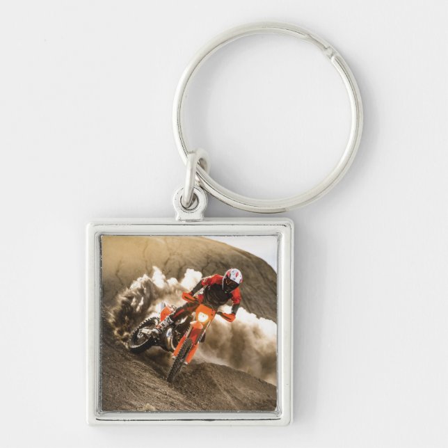 Motocross Rider Key Ring (Front)