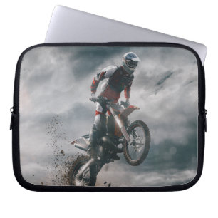 Motocross Rider Laptop Sleeve