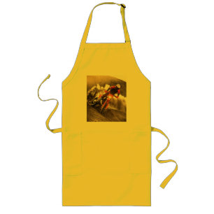 Motocross Rider Long Apron