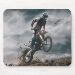 Motocross Rider Mouse Pad