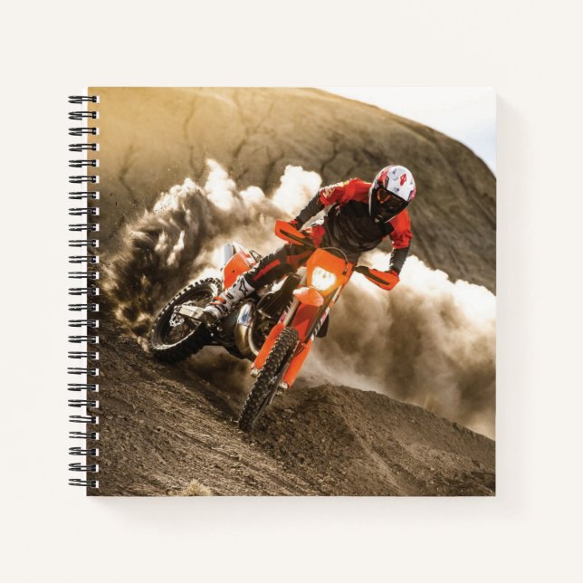 Motocross Rider Notebook (Front)