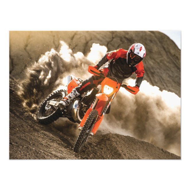 Motocross Rider Photo Print (Front)