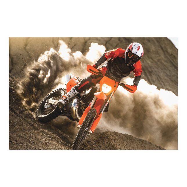 Motocross Rider Photo Print (Front)