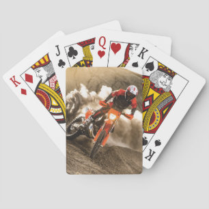 Motocross Rider Playing Cards