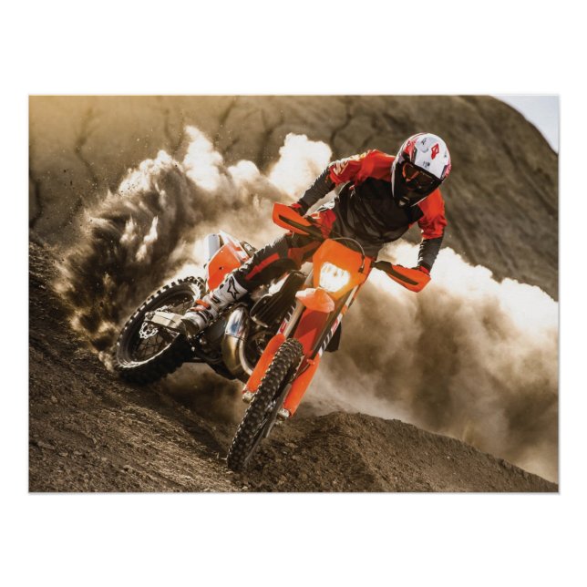 Motocross Rider Poster (Front)