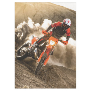Motocross Rider Tablecloth