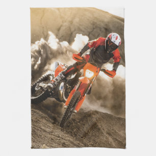 Motocross Rider Tea Towel
