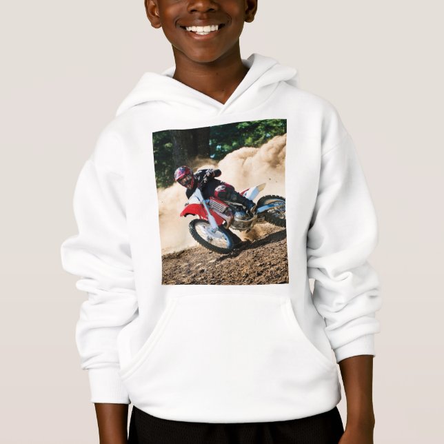 Motocross rider throw pillow (Front)