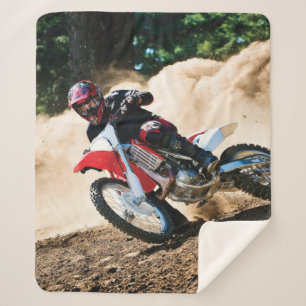 Motocross rider throw pillow