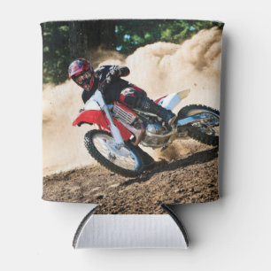 Motocross rider throw pillow can cooler