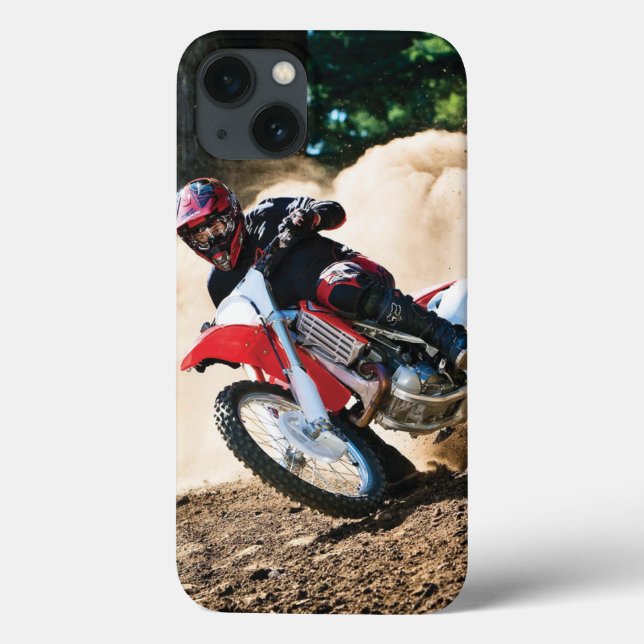 Motocross rider throw pillow Case-Mate iPhone case (Back)