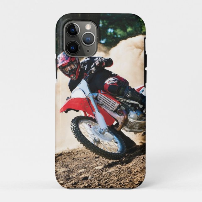 Motocross rider throw pillow Case-Mate iPhone case (Back)