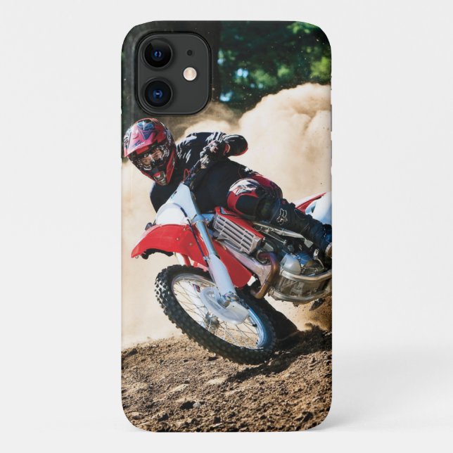 Motocross rider throw pillow Case-Mate iPhone case (Back)