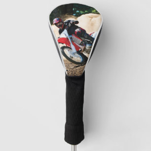 Motocross rider throw pillow golf head cover