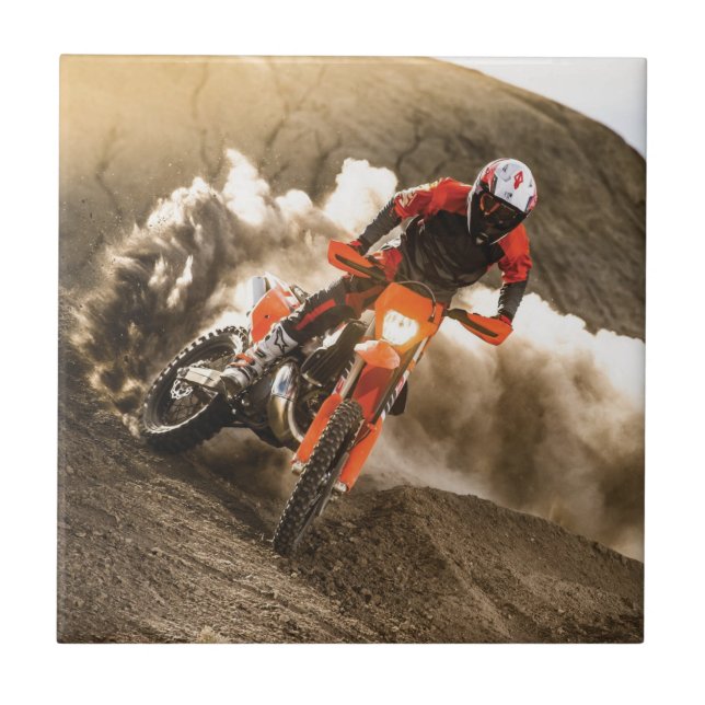 Motocross Rider Tile (Front)