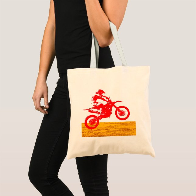Motocross Rider Tote Bag (Creator Uploaded)