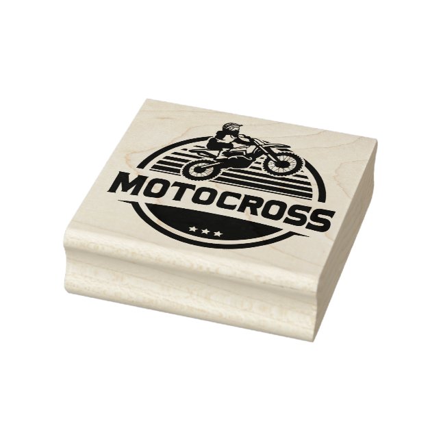 Motocross Rubber Stamp (Stamp)
