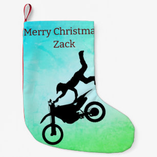 Motocross Small Christmas Stocking