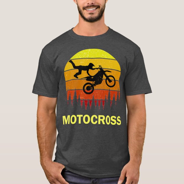 Motocross Stunt Dirtbike Racing Gear Clothes For T-Shirt (Front)