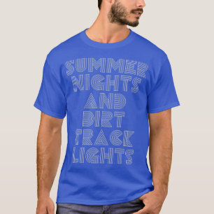 Motocross Summer Nights Dirt Track Lights Racing T-Shirt