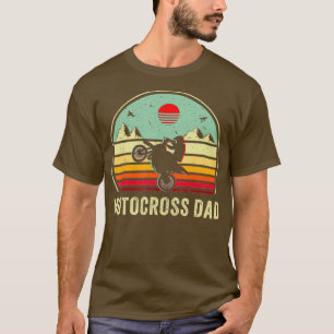 Motocross vintage retro sunset motorcycle biker T-Shirt