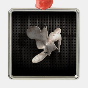 Motocross Whip; Cool Black Metal Tree Decoration